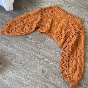 Knit cropped sweater